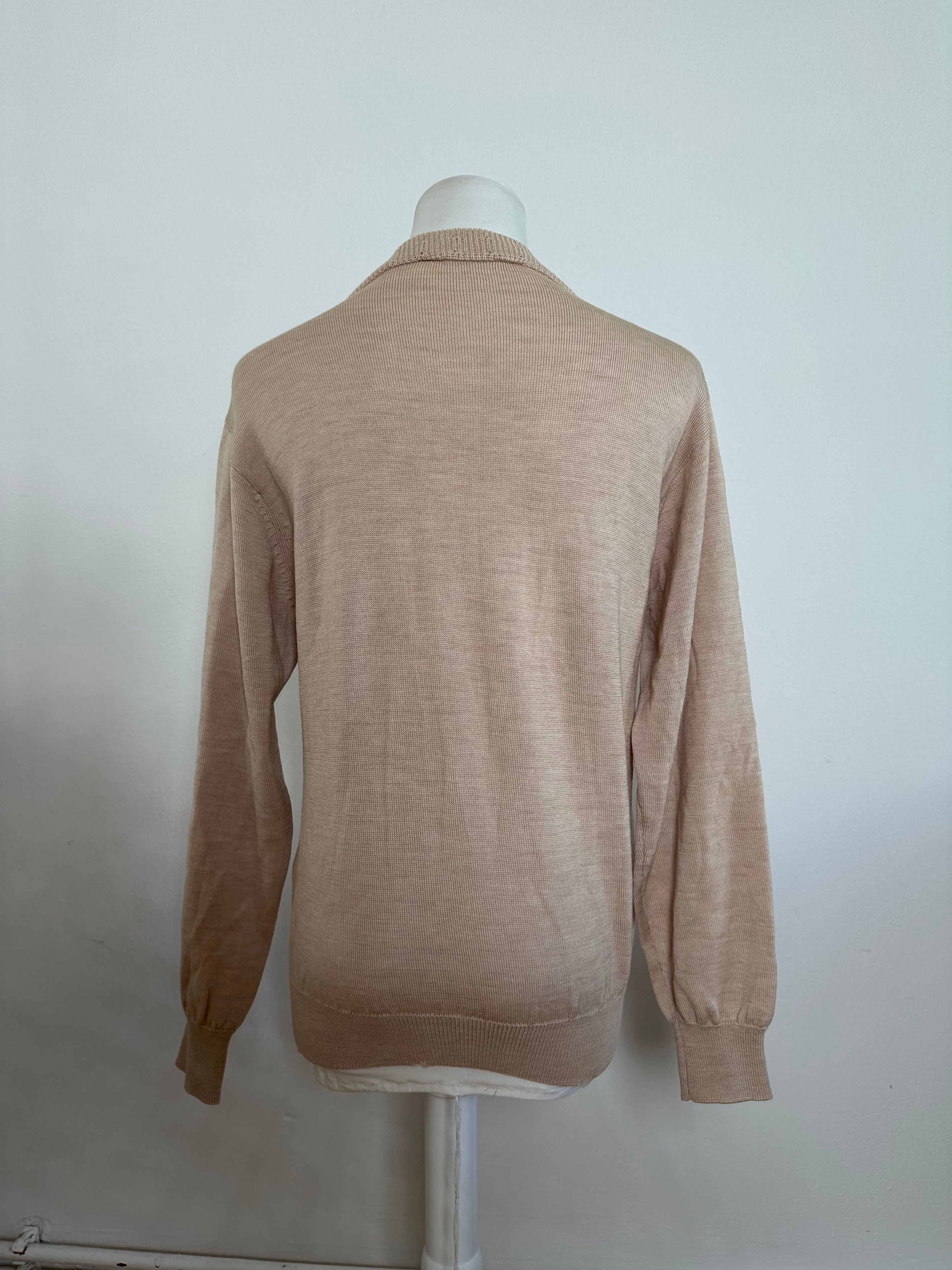 Dior Vintage Sports Wool Pointelle Knit Pullover Pink Beige M Size M / US 6-8 / IT 42-44 - 12 Thumbnail
