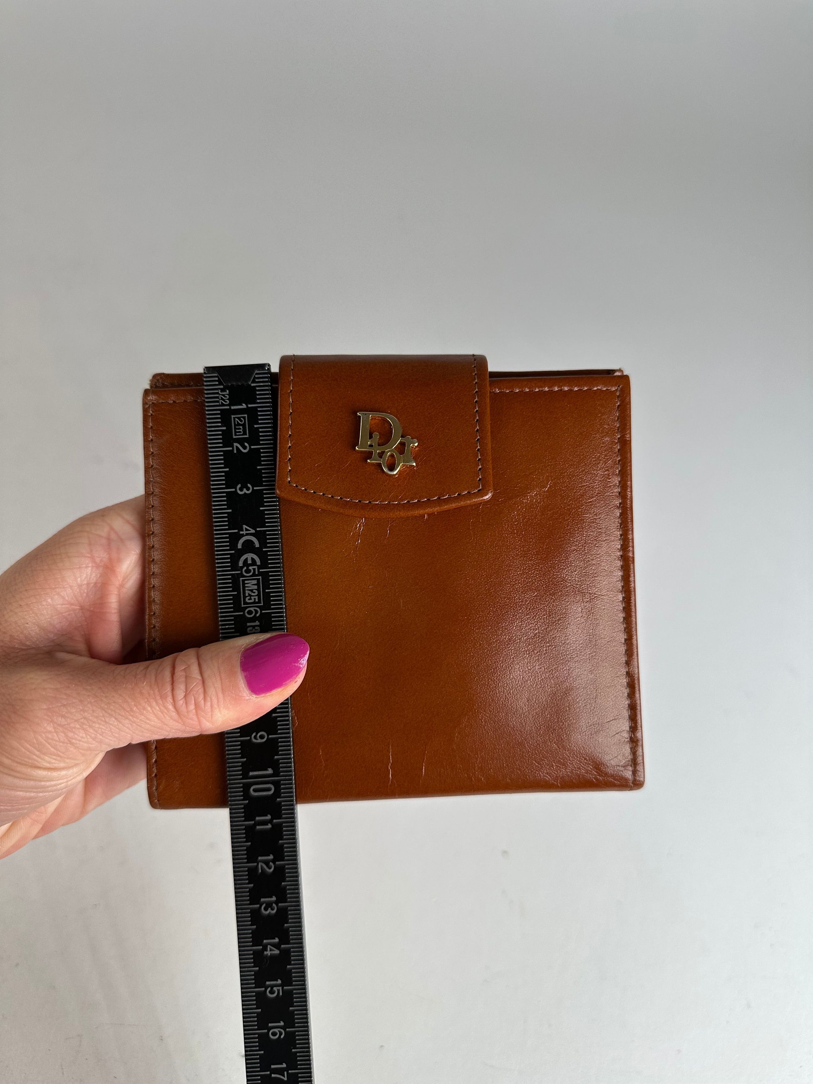 Dior Vintage Paris-New York Leather Bifold Wallet Cognac Size ONE SIZE - 11 Thumbnail