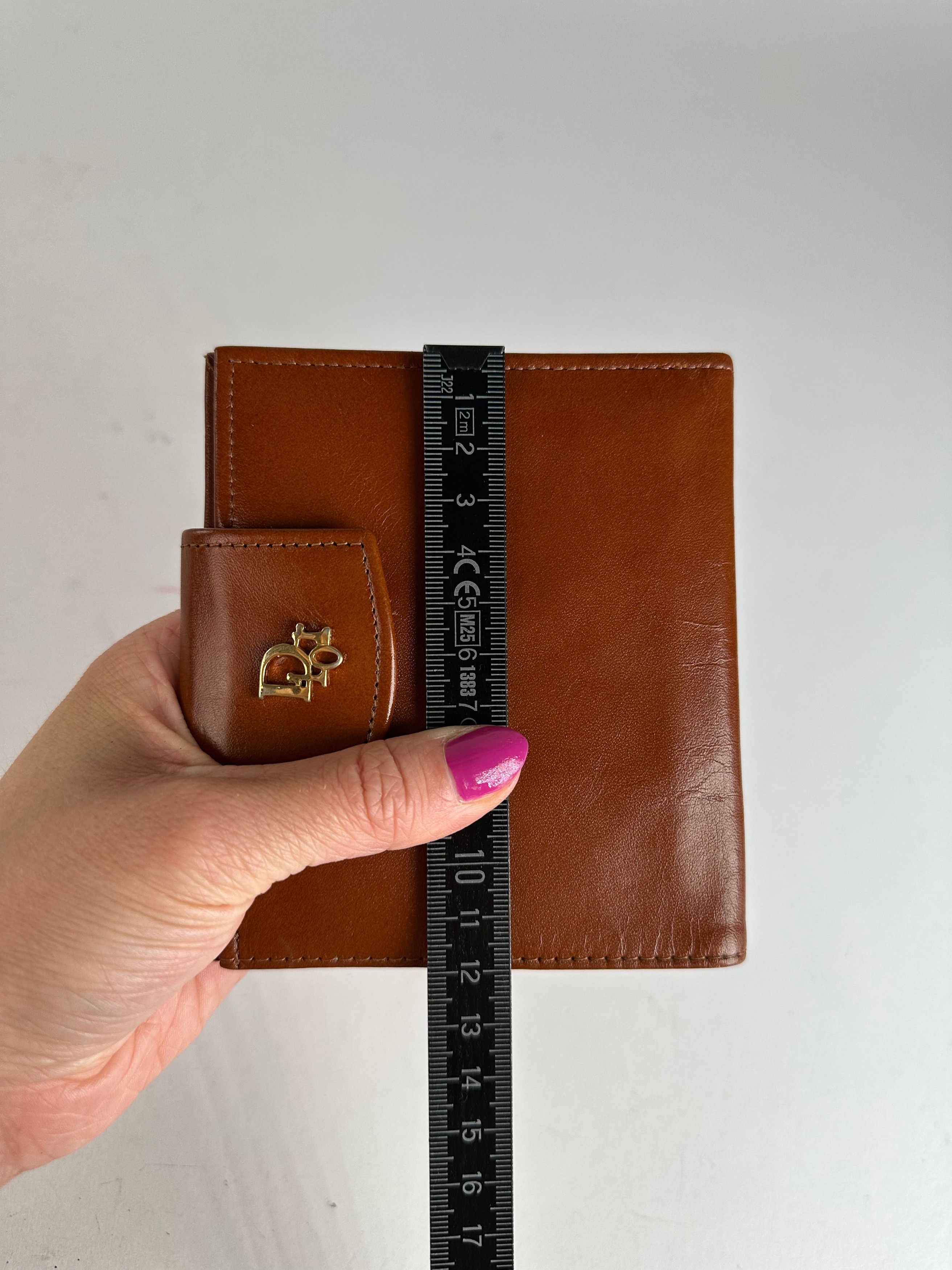 Dior Vintage Paris-New York Leather Bifold Wallet Cognac Size ONE SIZE - 12 Thumbnail