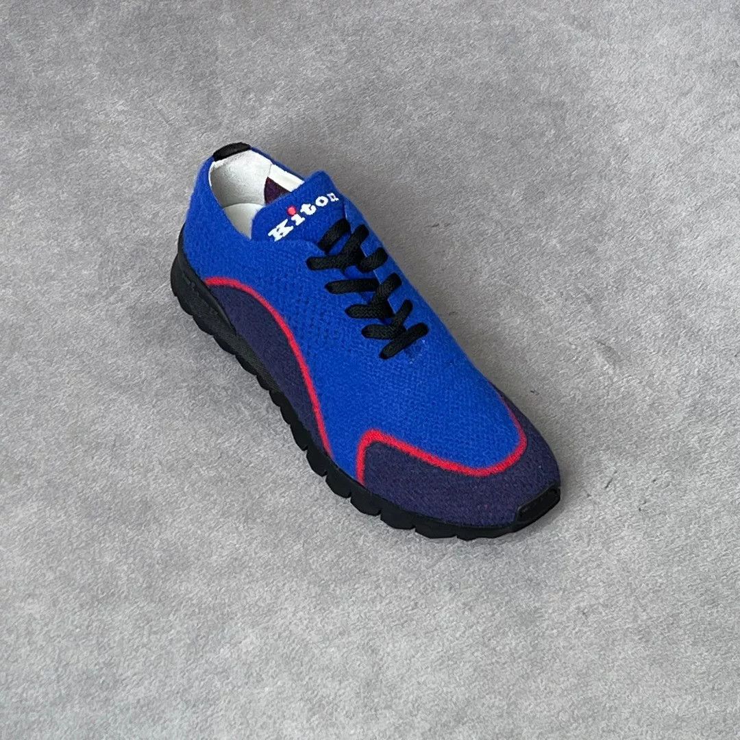 Kiton Kiton Casual Blue Lowtop Sneakers 8 Men Size US 8 / EU 41 - 5 Thumbnail