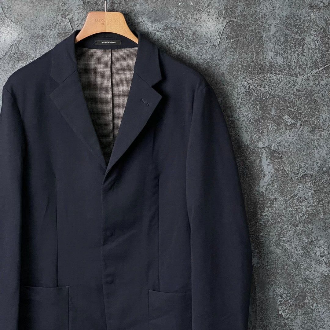 Armani Armani Wool Blue Suit 40r Men Size 40R - 3 Thumbnail