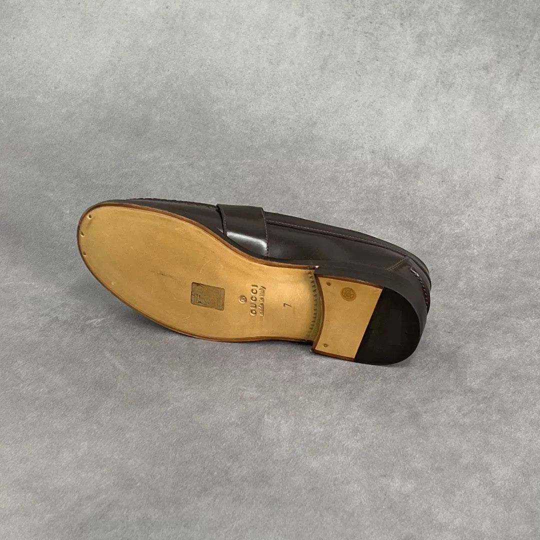 Gucci Gucci Leather Brown Lowtop Sneakers 7 Men Size US 7 / EU 40 - 8 Thumbnail