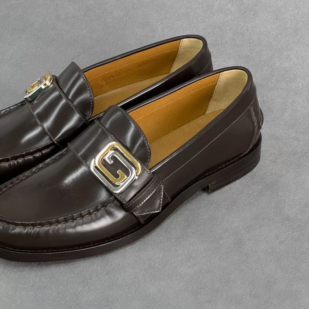 Gucci Gucci Leather Brown Lowtop Sneakers 7 Men Size US 7 / EU 40 - 2 Thumbnail
