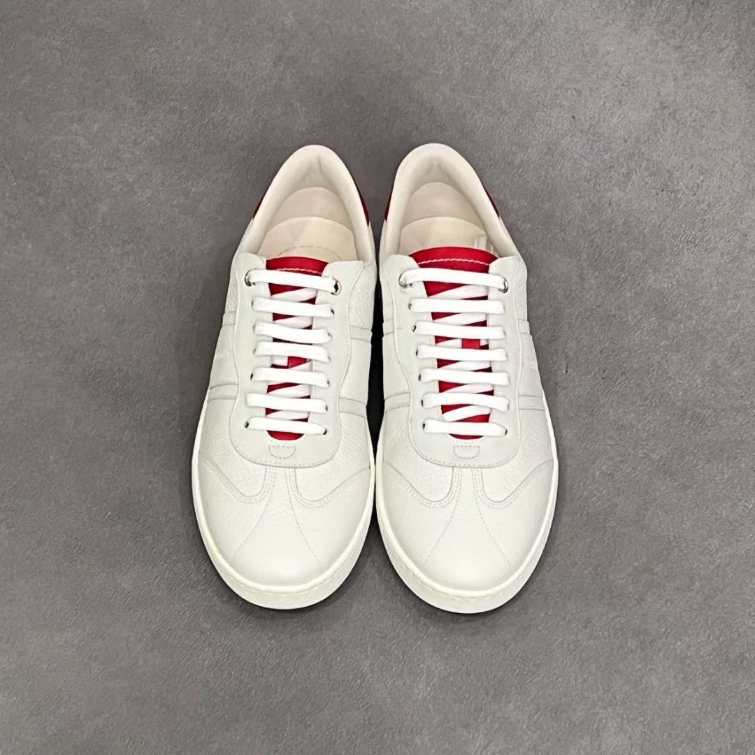 Salvatore Ferragamo Salvatore Ferragamo Leather White Lowtop Sneakers 7 Men Size US 7 / EU 40 - 7 Thumbnail