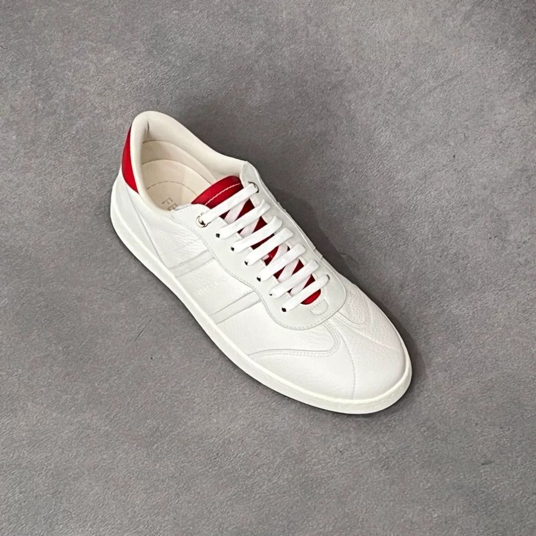 Salvatore Ferragamo Salvatore Ferragamo Leather White Lowtop Sneakers 7 Men Size US 7 / EU 40 - 5 Thumbnail