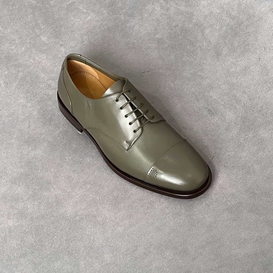 Salvatore Ferragamo Salvatore Ferragamo Leather Green Lowtop Sneakers 7 Men Size US 7 / EU 40 - 5 Thumbnail