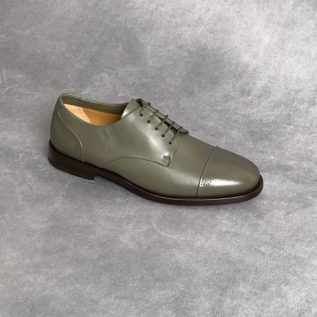Salvatore Ferragamo Salvatore Ferragamo Leather Green Lowtop Sneakers 7 Men Size US 7 / EU 40 - 4 Thumbnail