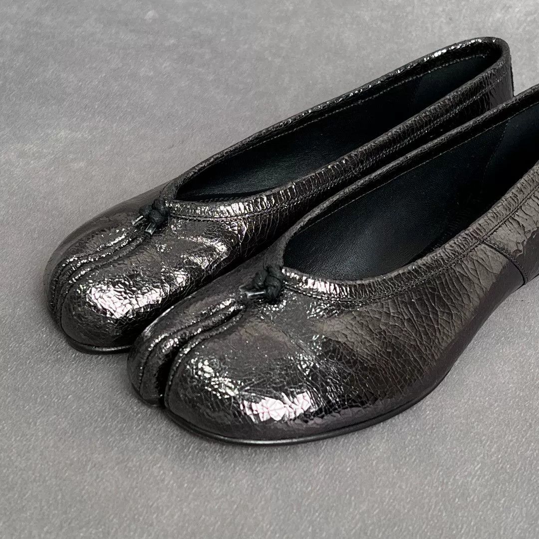Maison Margiela Maison Margiela Leather Gray Lowtop Sneakers us_5 Women Size US 5 / IT 35 - 6 Thumbnail
