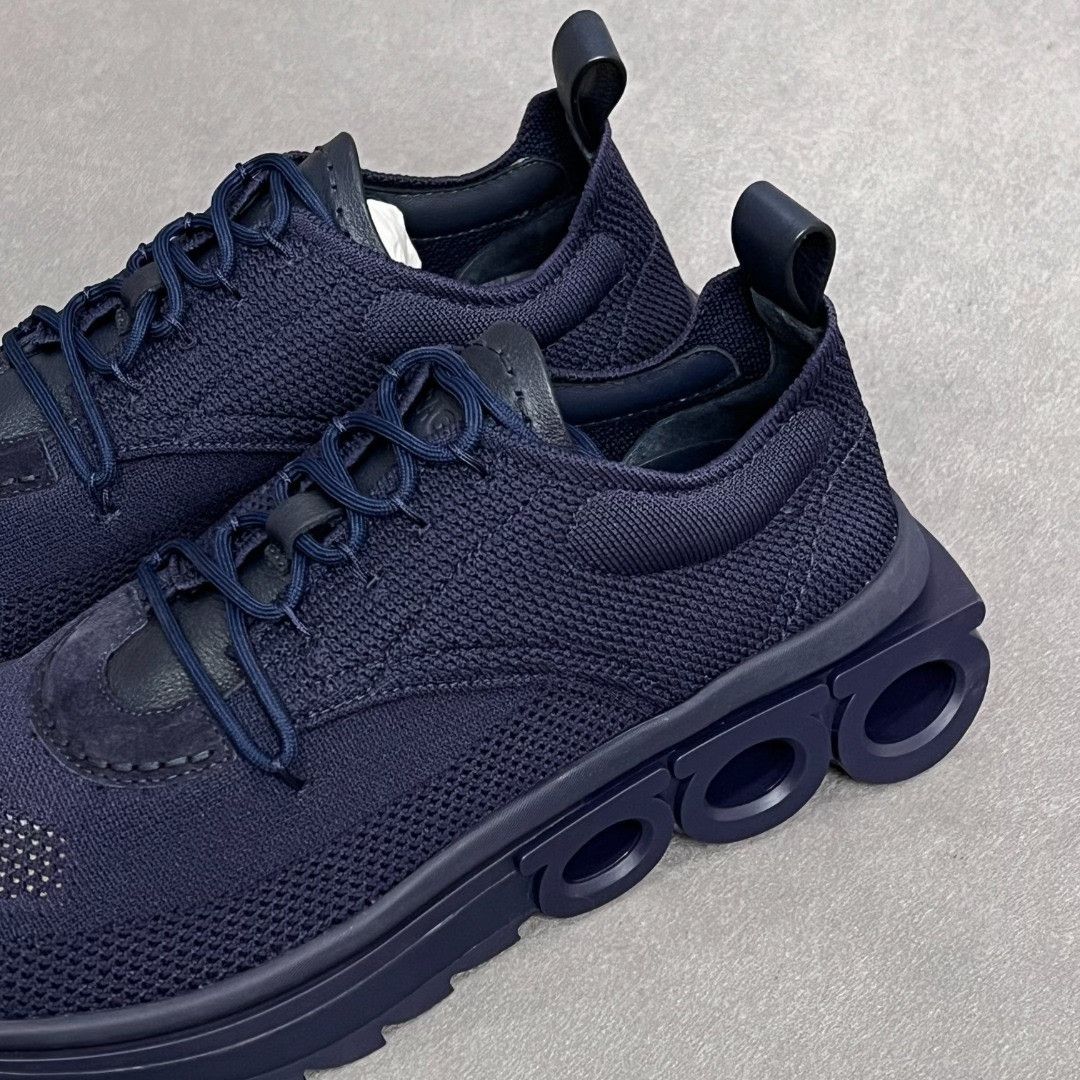 Salvatore Ferragamo Salvatore Ferragamo Leather Blue Lowtop Sneakers 8 Men Size US 8 / EU 41 - 2 Thumbnail