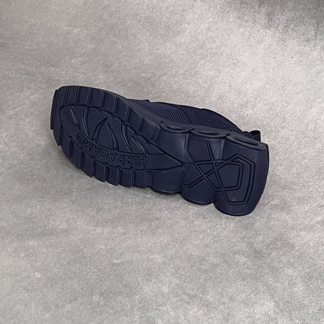 Salvatore Ferragamo Salvatore Ferragamo Leather Blue Lowtop Sneakers 8 Men Size US 8 / EU 41 - 6 Thumbnail