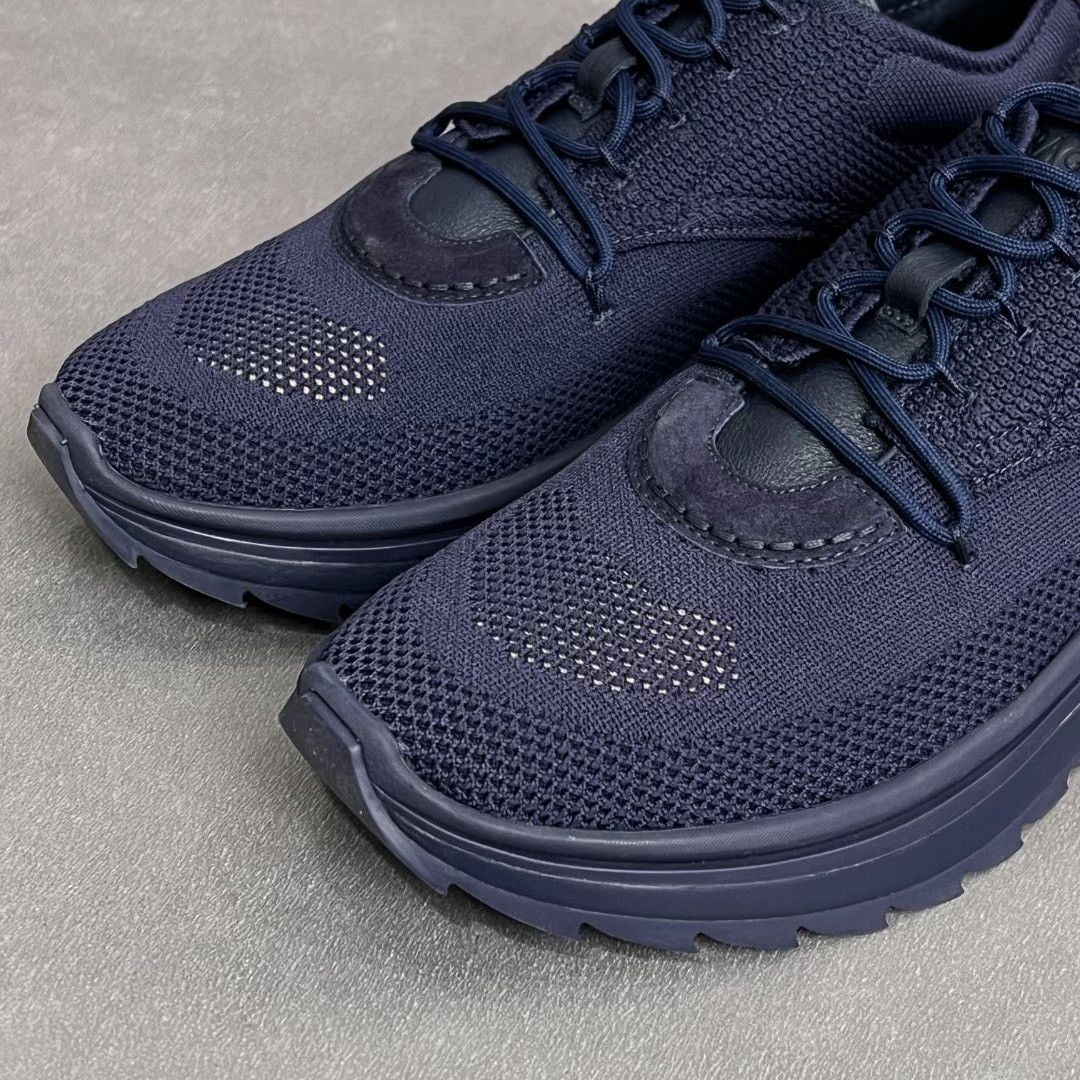 Salvatore Ferragamo Salvatore Ferragamo Leather Blue Lowtop Sneakers 8 Men Size US 8 / EU 41 - 3 Thumbnail