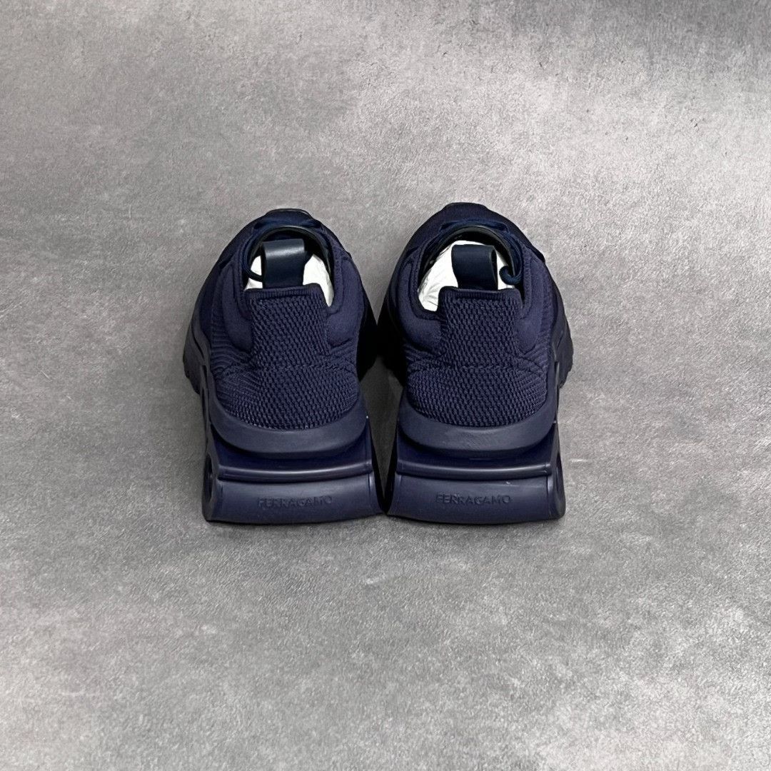 Salvatore Ferragamo Salvatore Ferragamo Leather Blue Lowtop Sneakers 8 Men Size US 8 / EU 41 - 8 Thumbnail
