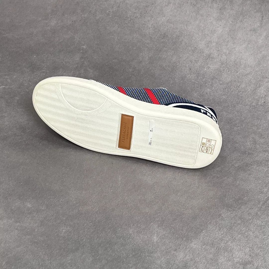 Salvatore Ferragamo Salvatore Ferragamo Blue Lowtop Sneakers 8.5 Men Size US 8.5 / EU 41-42 - 6 Thumbnail