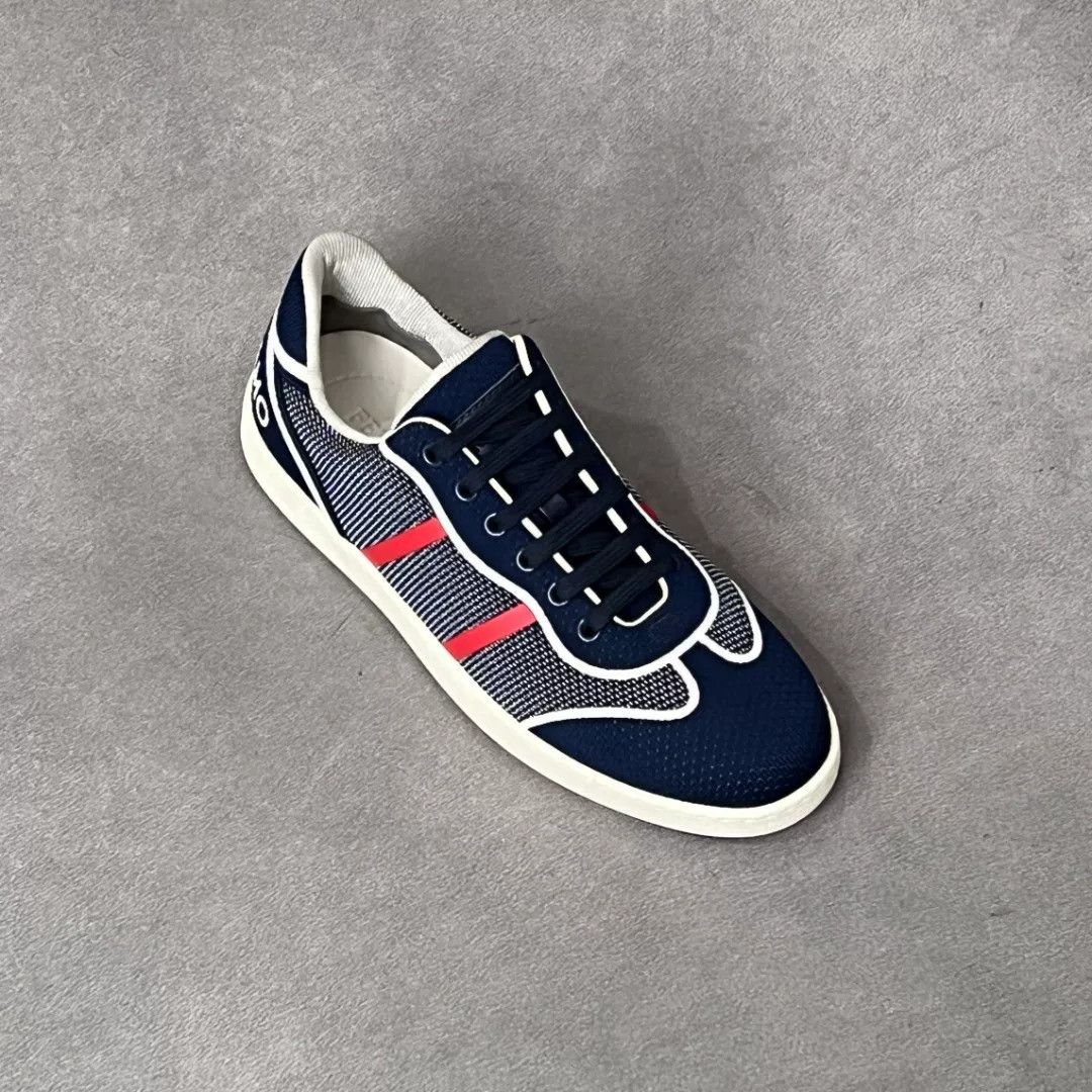 Salvatore Ferragamo Salvatore Ferragamo Blue Lowtop Sneakers 8.5 Men Size US 8.5 / EU 41-42 - 5 Thumbnail