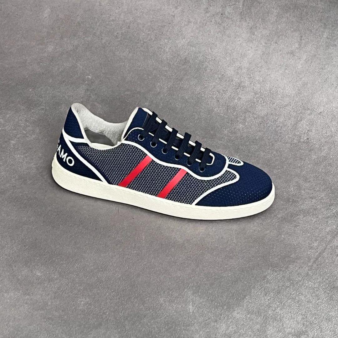 Salvatore Ferragamo Salvatore Ferragamo Blue Lowtop Sneakers 8.5 Men Size US 8.5 / EU 41-42 - 4 Thumbnail