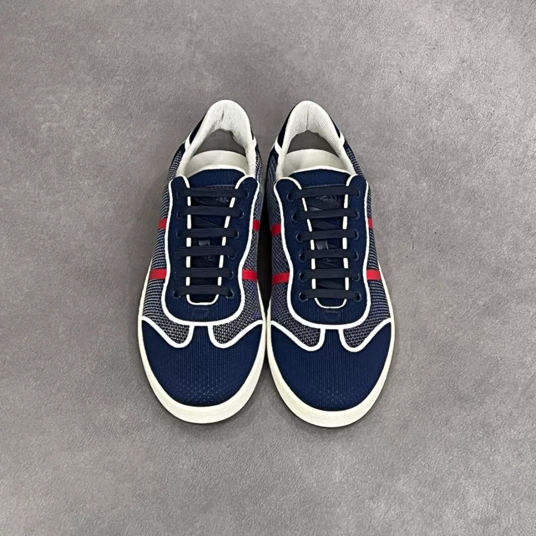 Salvatore Ferragamo Salvatore Ferragamo Blue Lowtop Sneakers 8.5 Men Size US 8.5 / EU 41-42 - 7 Thumbnail