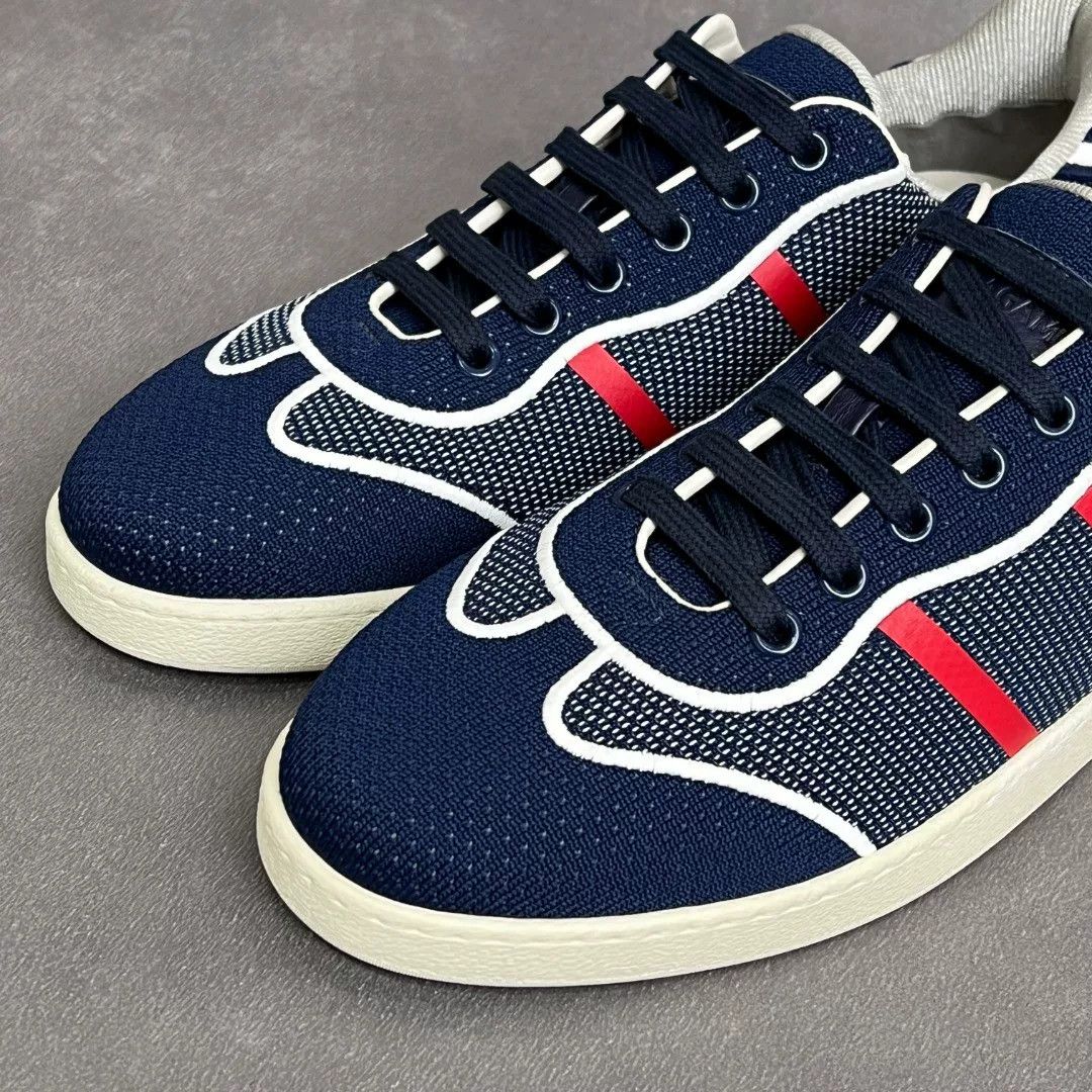 Salvatore Ferragamo Salvatore Ferragamo Blue Lowtop Sneakers 8.5 Men Size US 8.5 / EU 41-42 - 2 Thumbnail