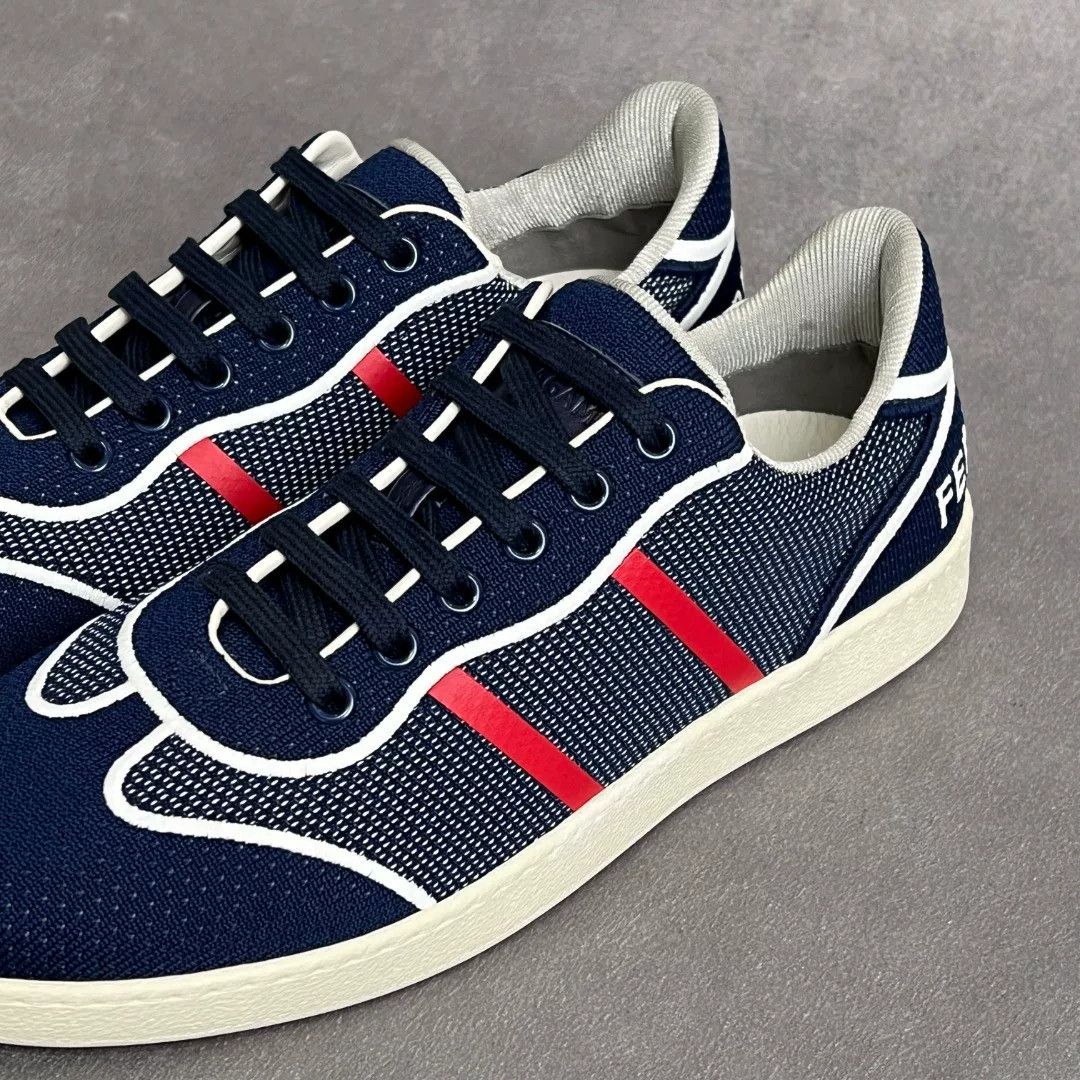 Salvatore Ferragamo Salvatore Ferragamo Blue Lowtop Sneakers 8.5 Men Size US 8.5 / EU 41-42 - 3 Thumbnail