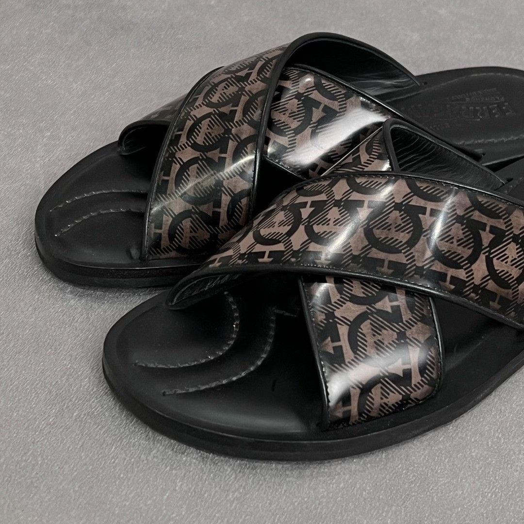 Salvatore Ferragamo Salvatore Ferragamo Retro Printed Sandals 7 Men Size US 7 / EU 40 - 3 Thumbnail