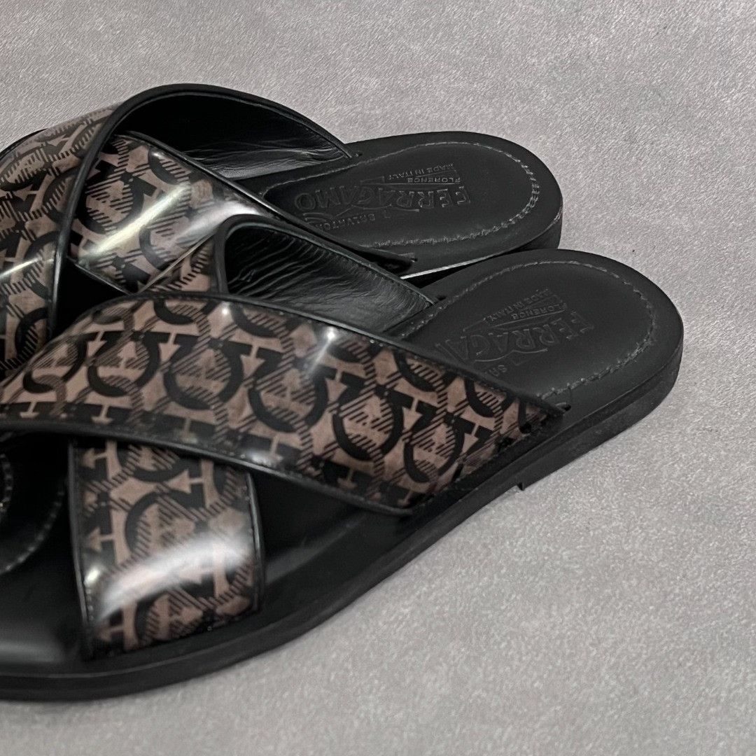 Salvatore Ferragamo Salvatore Ferragamo Retro Printed Sandals 7 Men Size US 7 / EU 40 - 2 Thumbnail
