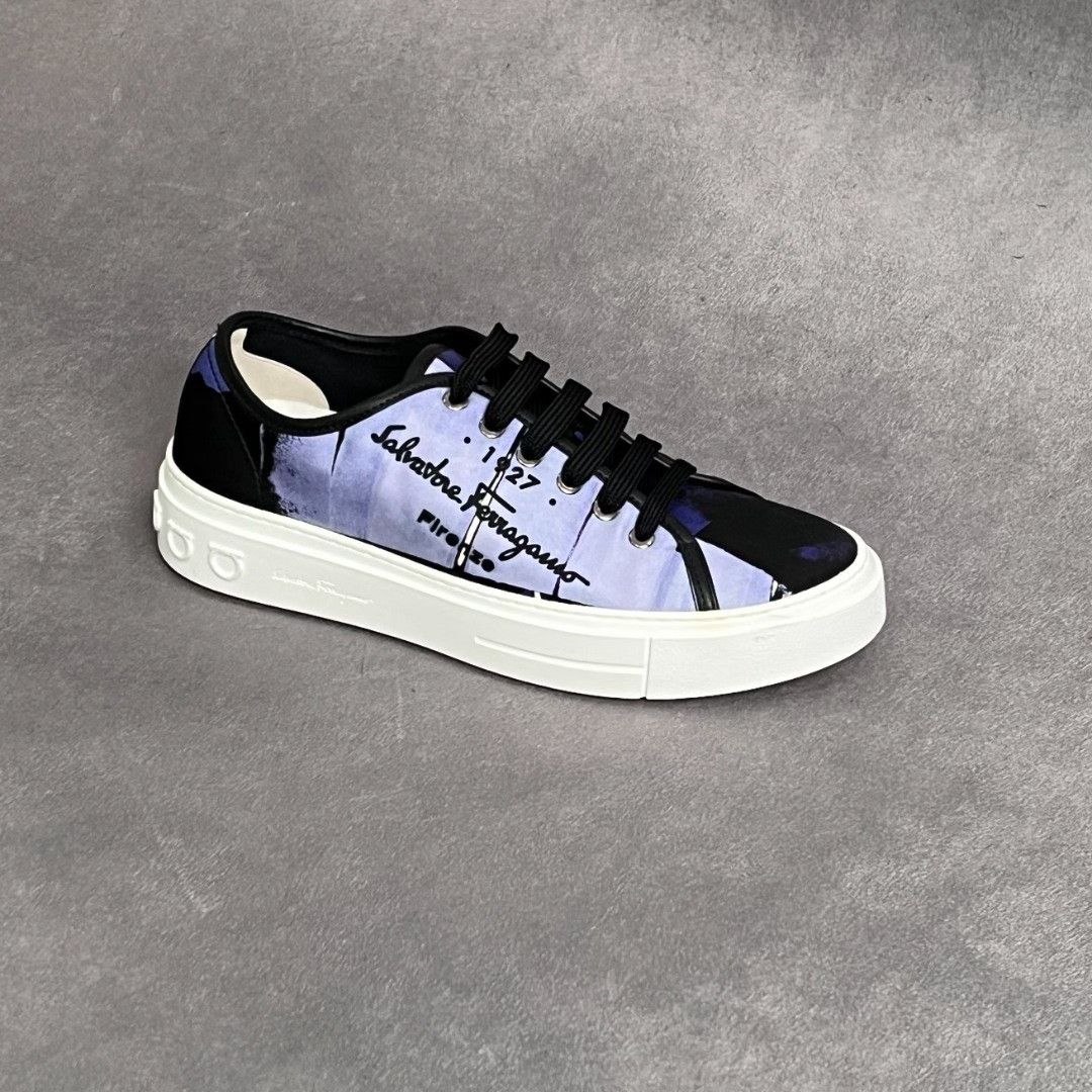 Salvatore Ferragamo Salvatore Ferragamo Leather Multi Lowtop Sneakers 7 Men Size US 7 / EU 40 - 4 Thumbnail