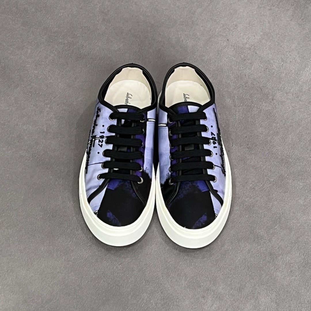 Salvatore Ferragamo Salvatore Ferragamo Leather Multi Lowtop Sneakers 7 Men Size US 7 / EU 40 - 7 Thumbnail