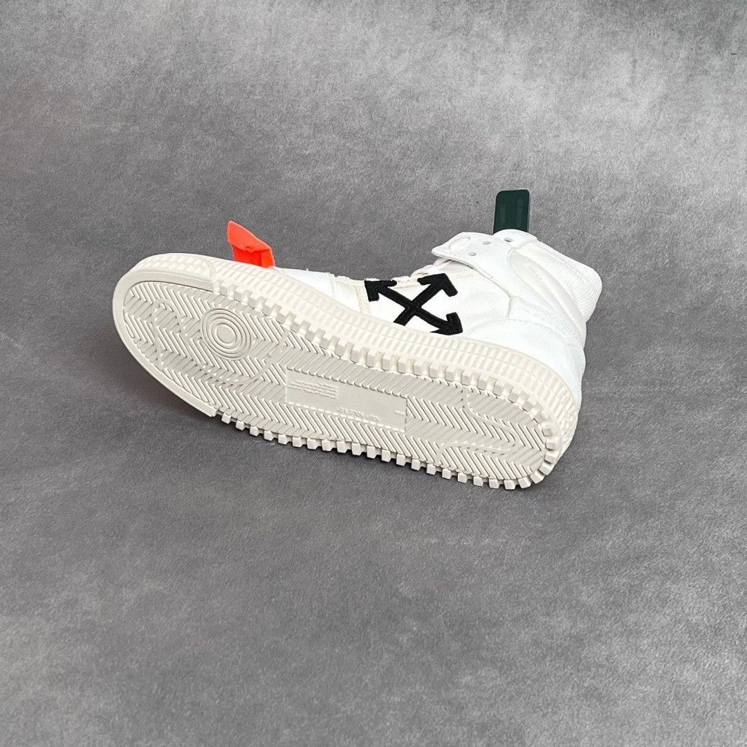 Off-White Off-White Leather White Hitop Sneakers 6 Men Size US 6 / EU 39 - 6 Thumbnail