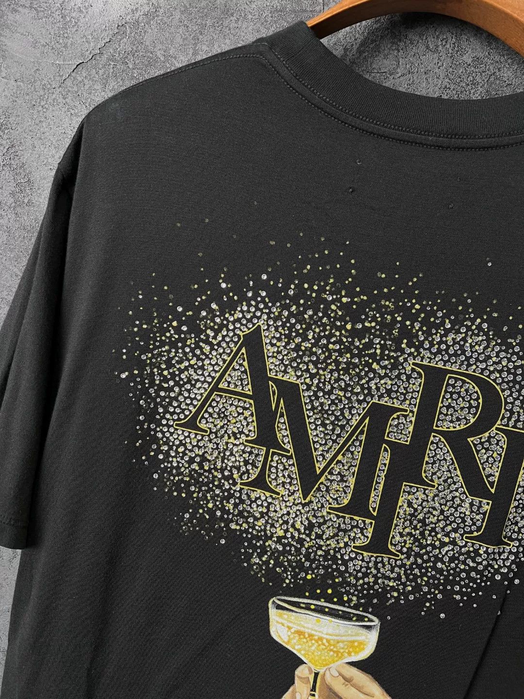 Amiri Amiri Cotton Printed Black T-Shirt xs Men Size US XS / EU 42 / 0 - 7 Thumbnail