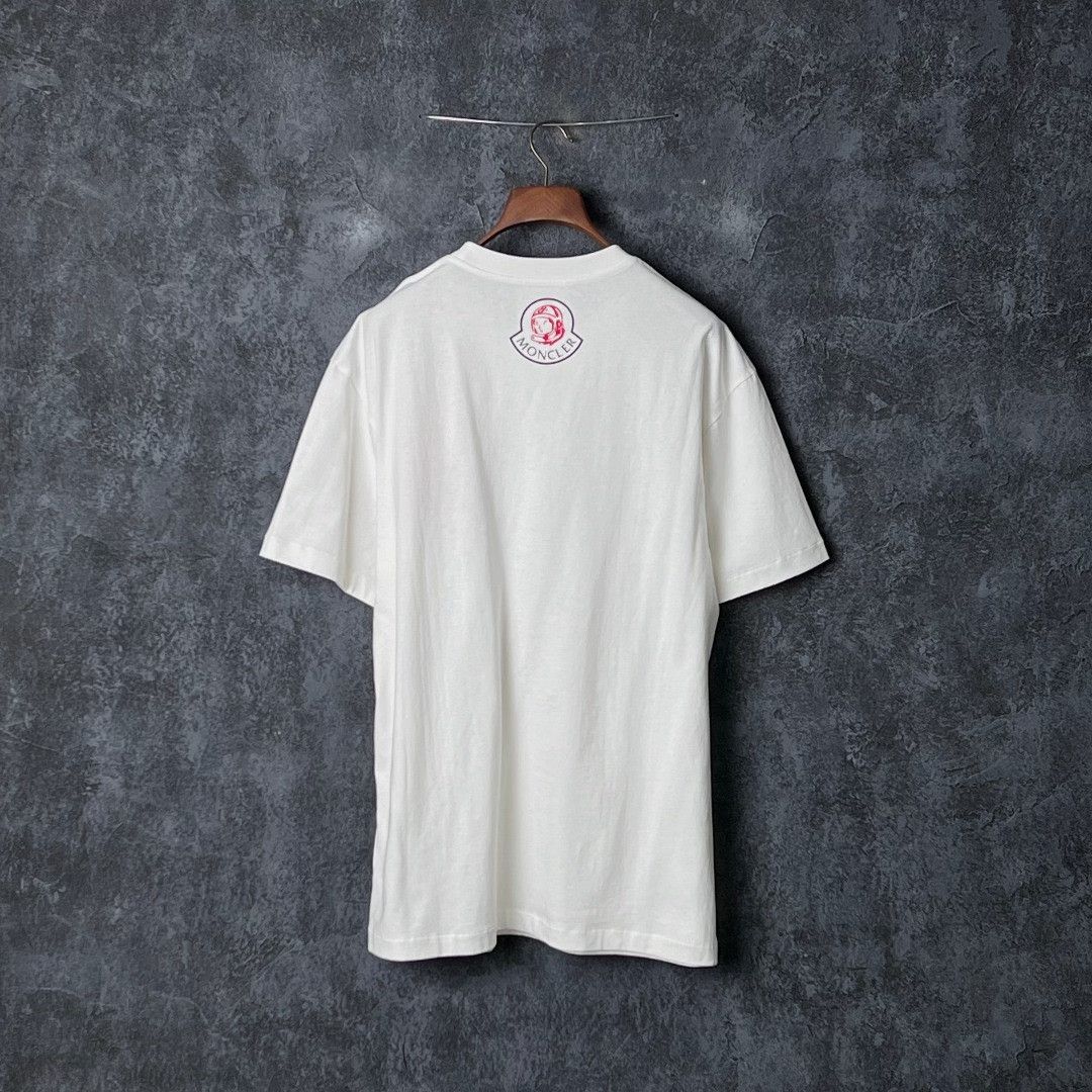 Moncler Moncler Cotton White T-Shirt m Men Size US M / EU 48-50 / 2 - 2 Thumbnail