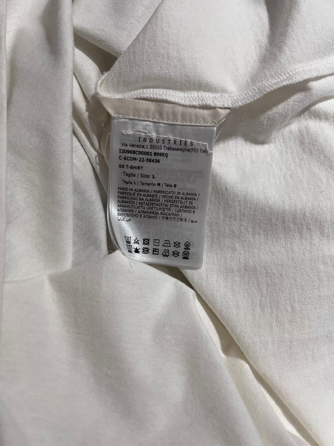 Moncler Moncler Cotton White T-Shirt m Men Size US M / EU 48-50 / 2 - 7 Thumbnail