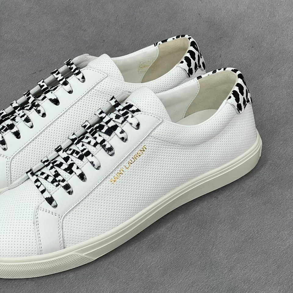 Saint Laurent Paris Saint Laurent Paris Leather Multi Lowtop Sneakers 7 Men Size US 7 / EU 40 - 2 Thumbnail