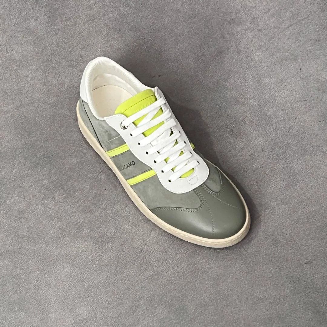 Salvatore Ferragamo Salvatore Ferragamo Leather Green Lowtop Sneakers 6.5 Men Size US 6.5 / EU 39-40 - 5 Thumbnail