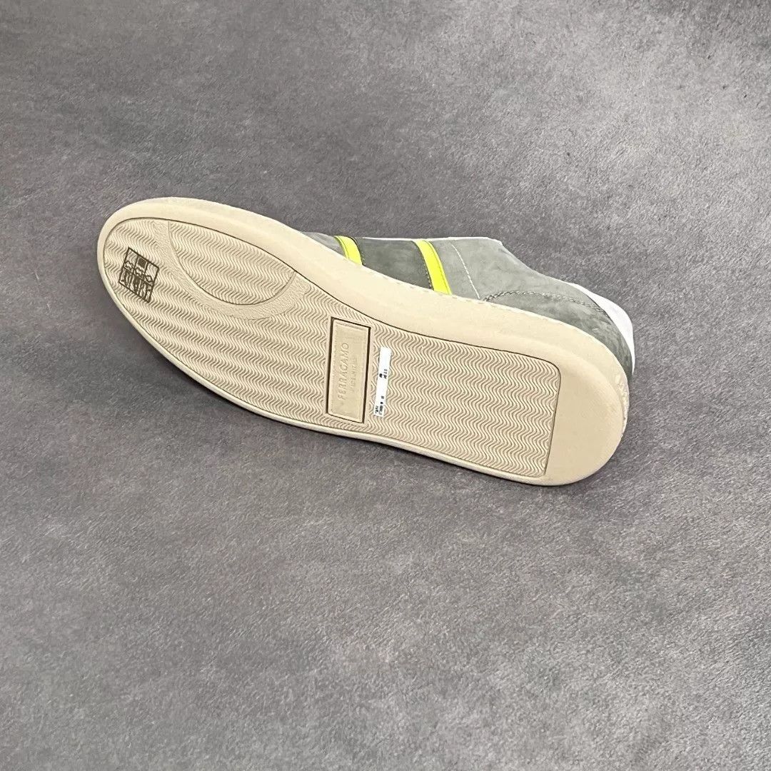 Salvatore Ferragamo Salvatore Ferragamo Leather Green Lowtop Sneakers 6.5 Men Size US 6.5 / EU 39-40 - 6 Thumbnail
