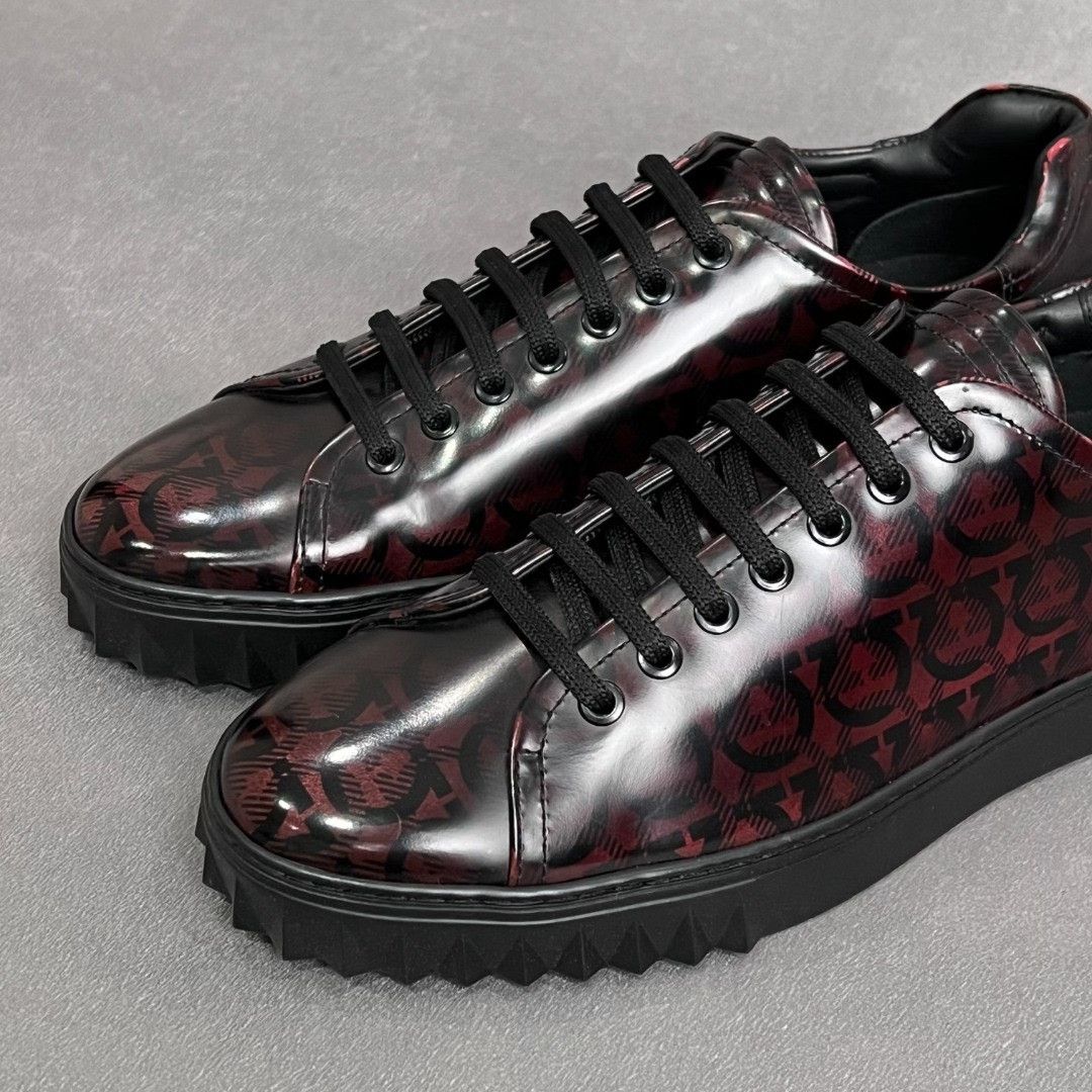 Salvatore Ferragamo Salvatore Ferragamo Retro Printed Lowtop Sneakers 8 Men Size US 8 / EU 41 - 3 Thumbnail