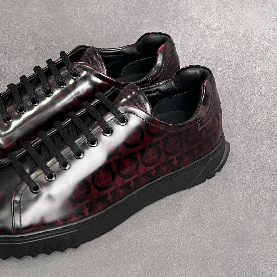 Salvatore Ferragamo Salvatore Ferragamo Retro Printed Lowtop Sneakers 8 Men Size US 8 / EU 41 - 2 Thumbnail