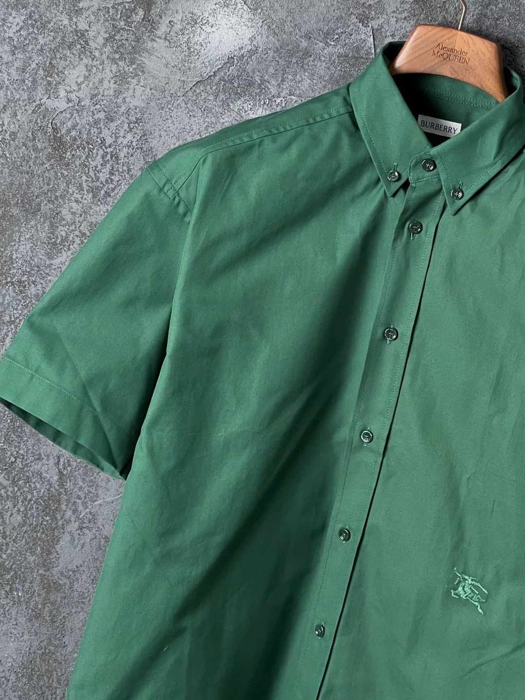 Burberry Burberry Cotton Green Shirt m Men Size US M / EU 48-50 / 2 - 4 Thumbnail
