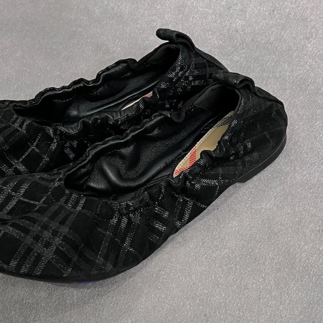 Burberry Burberry Plaid Black Lowtop Sneakers us_5 Women Size US 5 / IT 35 - 2 Thumbnail