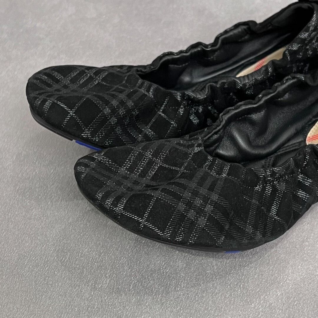 Burberry Burberry Plaid Black Lowtop Sneakers us_5 Women Size US 5 / IT 35 - 3 Thumbnail