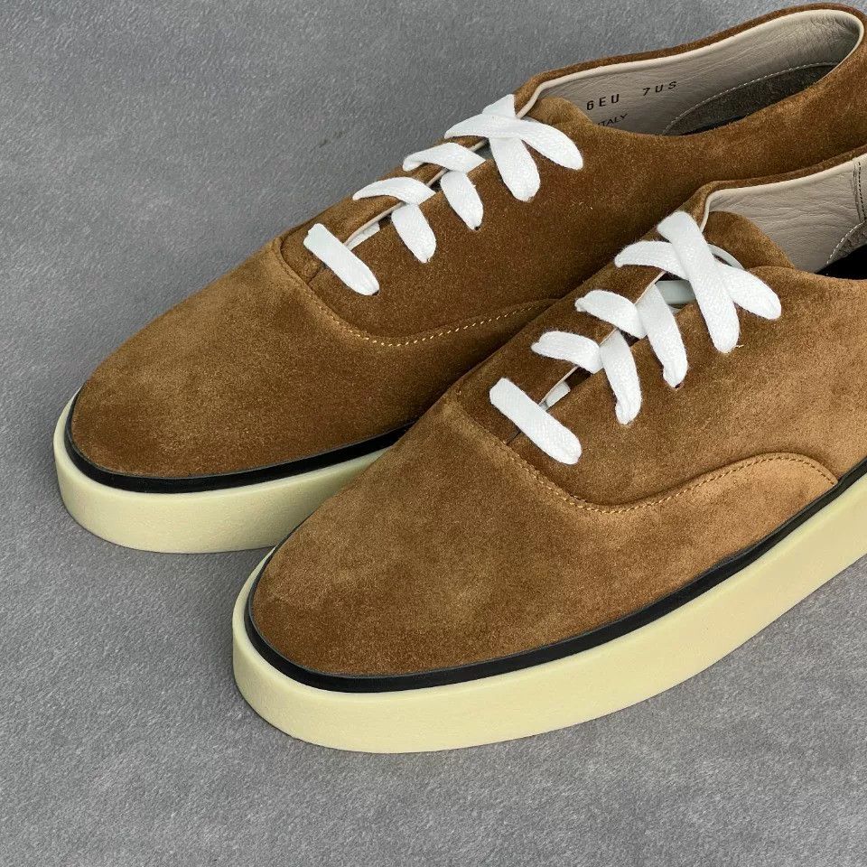 Ermenegildo Zegna Ermenegildo Zegna Brown Lowtop Sneakers 8 Men Size US 8 / EU 41 - 3 Thumbnail