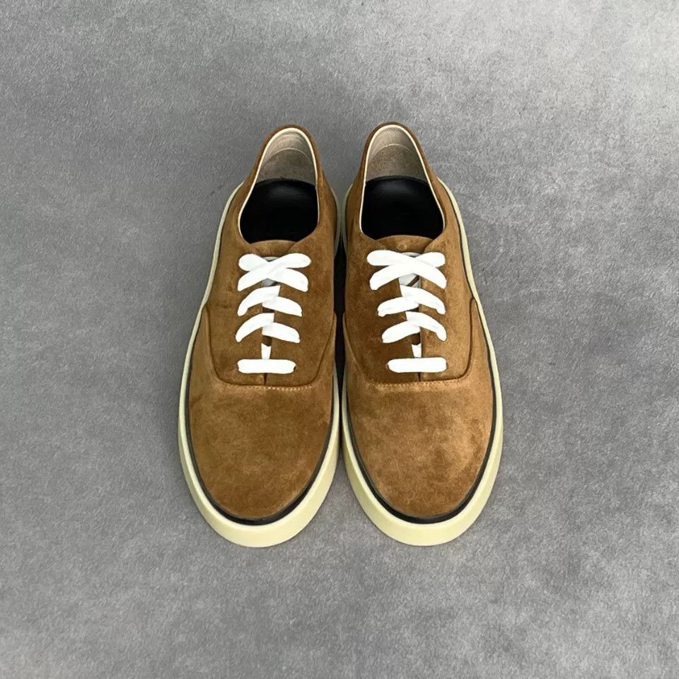 Ermenegildo Zegna Ermenegildo Zegna Brown Lowtop Sneakers 8 Men Size US 8 / EU 41 - 7 Thumbnail