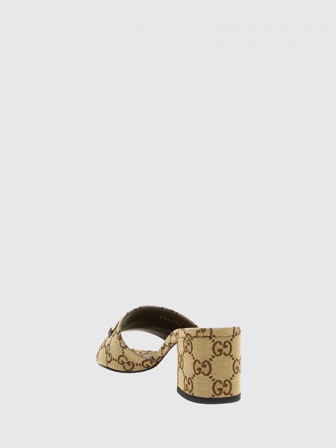 Gucci Gucci Heeled Sandal Woman Camel Size US 7.5 / IT 37.5 - 3 Thumbnail