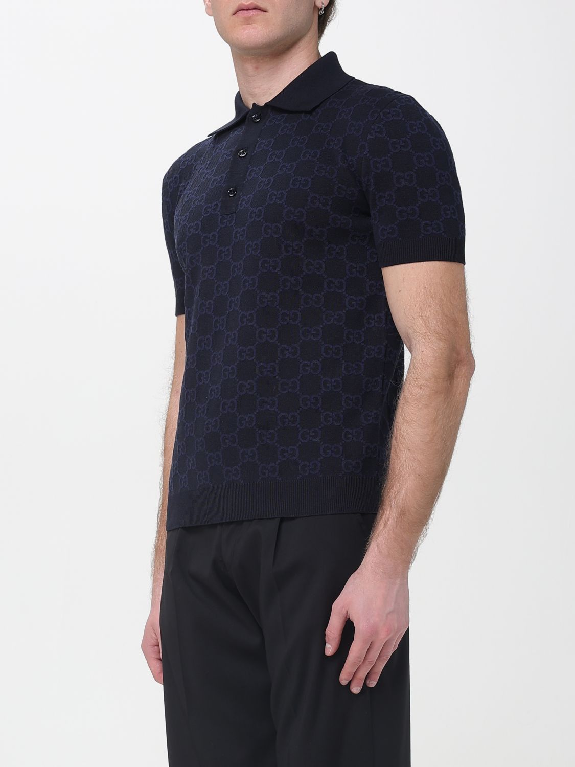 Gucci Gucci Polo Shirt Men Blue Size US S / EU 44-46 / 1 - 4 Thumbnail