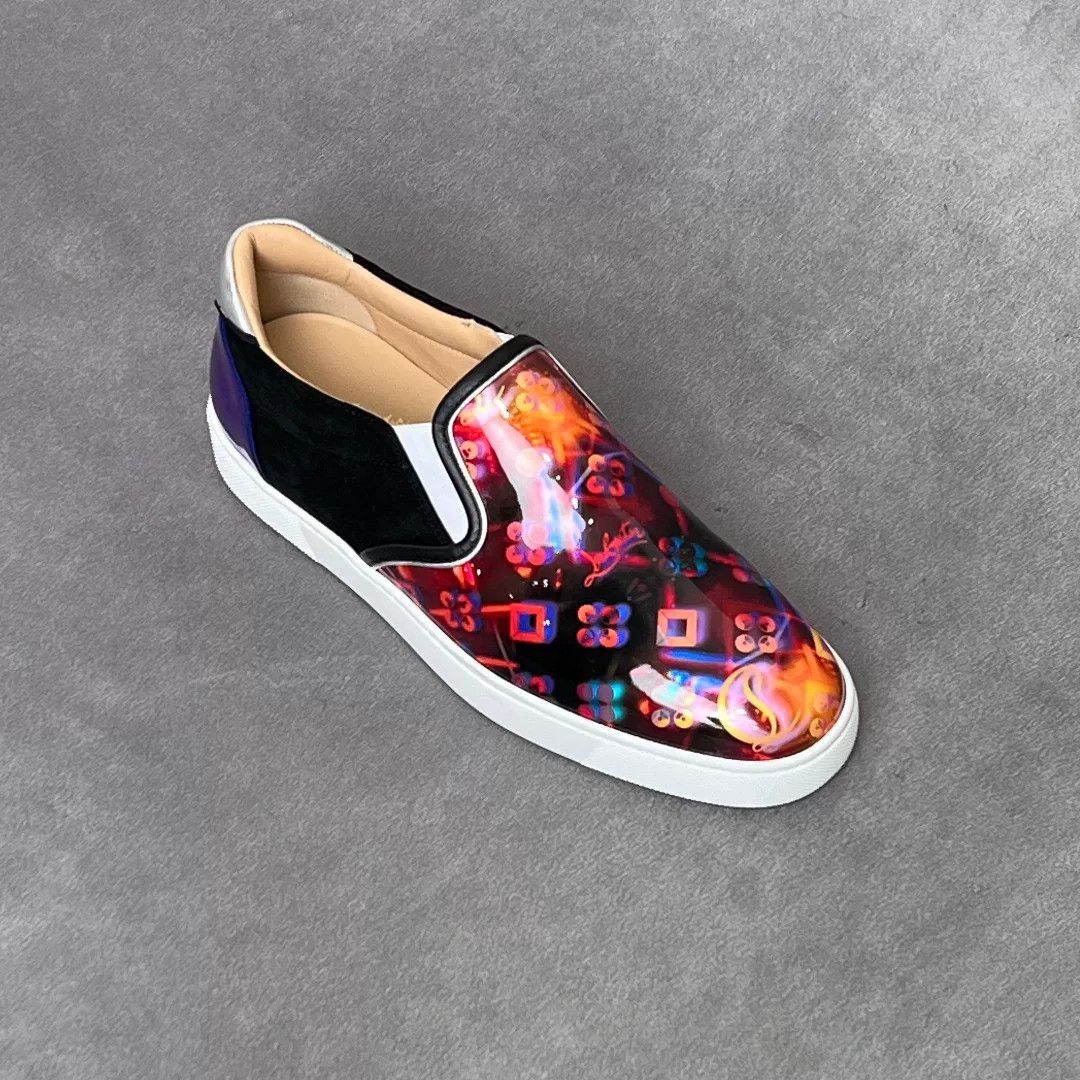 Christian Louboutin Christian Louboutin Patchwork Multi Lowtop Sneakers 9.5 Men Size US 9.5 / EU 42-43 - 5 Thumbnail