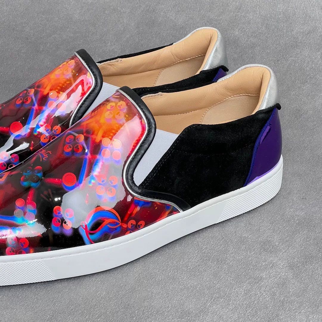 Christian Louboutin Christian Louboutin Patchwork Multi Lowtop Sneakers 9.5 Men Size US 9.5 / EU 42-43 - 3 Thumbnail