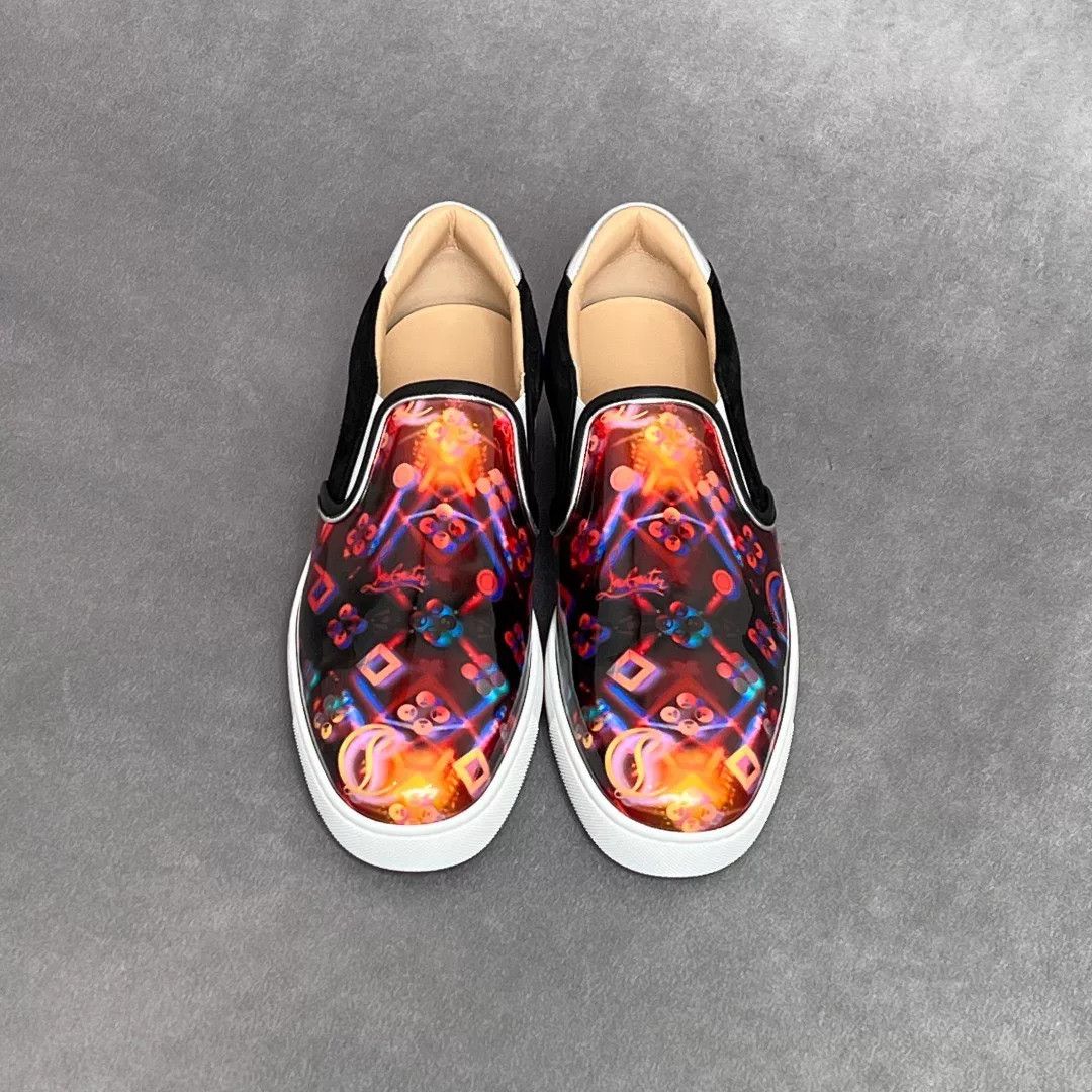 Christian Louboutin Christian Louboutin Patchwork Multi Lowtop Sneakers 9.5 Men Size US 9.5 / EU 42-43 - 7 Thumbnail