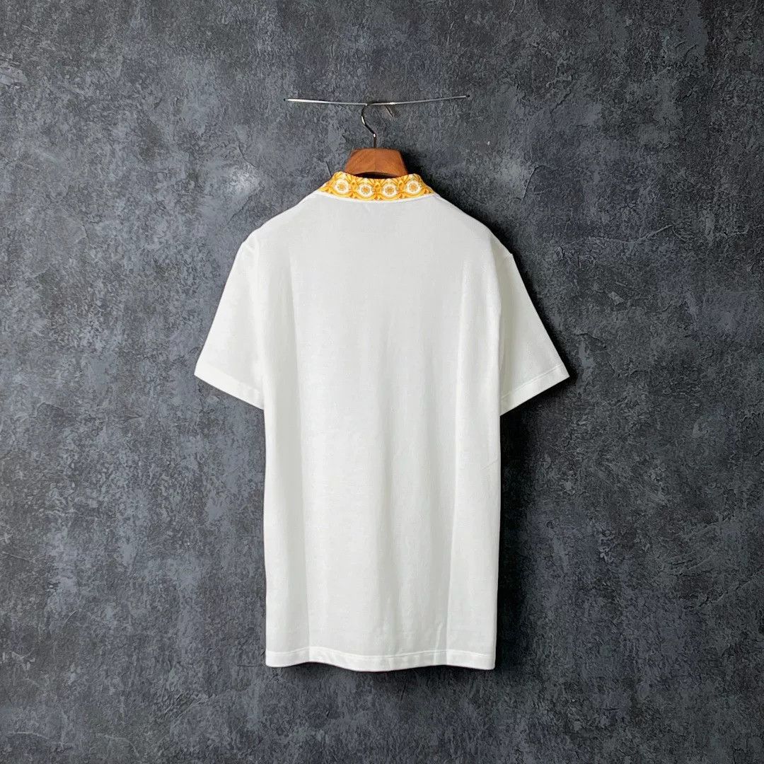 Versace Versace Cotton Embroidered Polo xl Men Size US XL / EU 56 / 4 - 2 Thumbnail