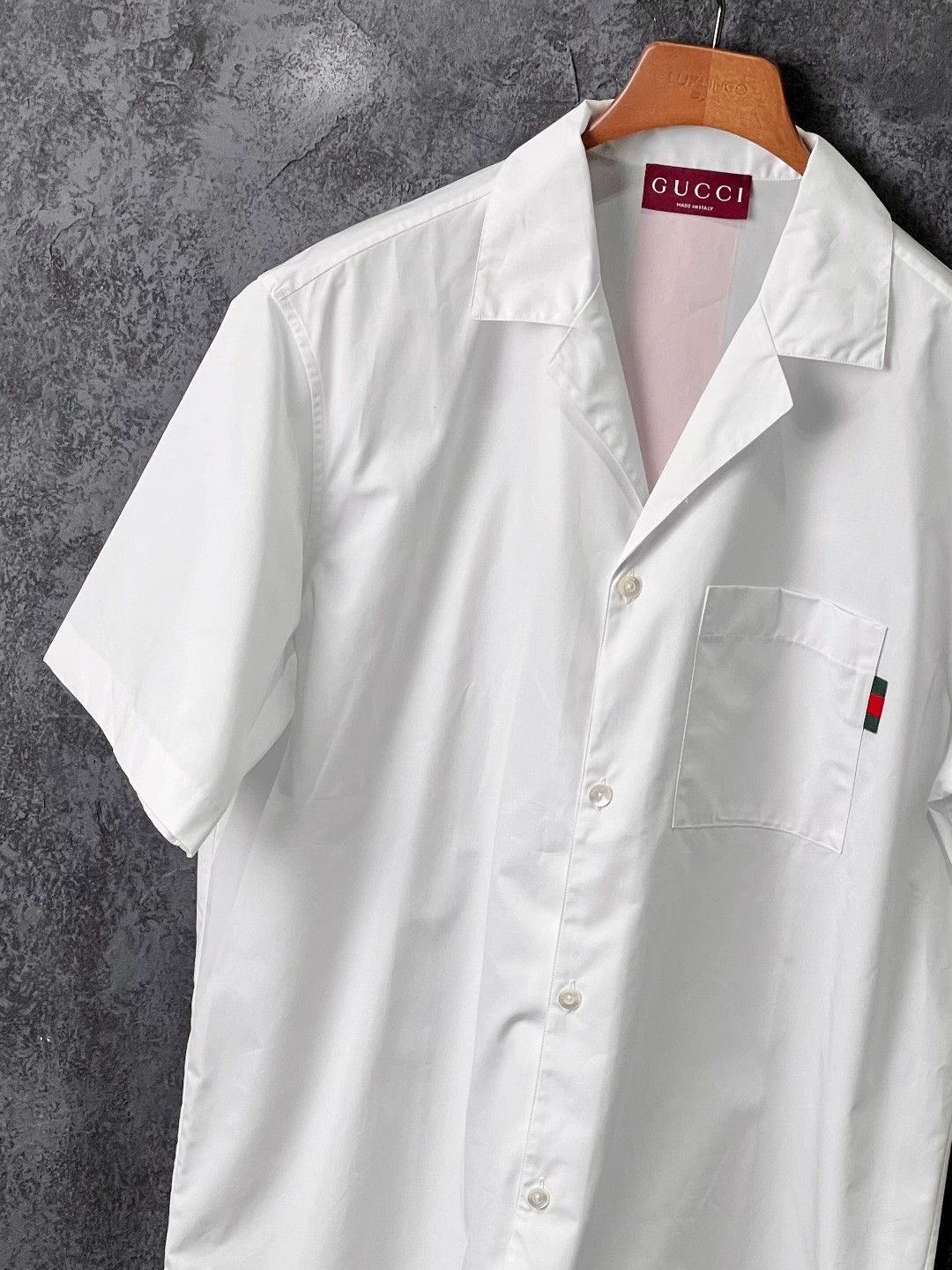 Gucci Gucci Cotton Printed White Shirt m Men Size US M / EU 48-50 / 2 - 4 Thumbnail