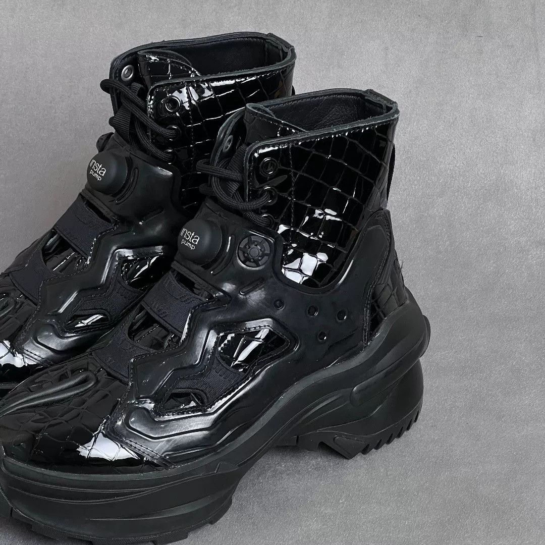 Maison Margiela Maison Margiela Leather Black Hitop Sneakers 6 Men Size US 6 / EU 39 - 2 Thumbnail