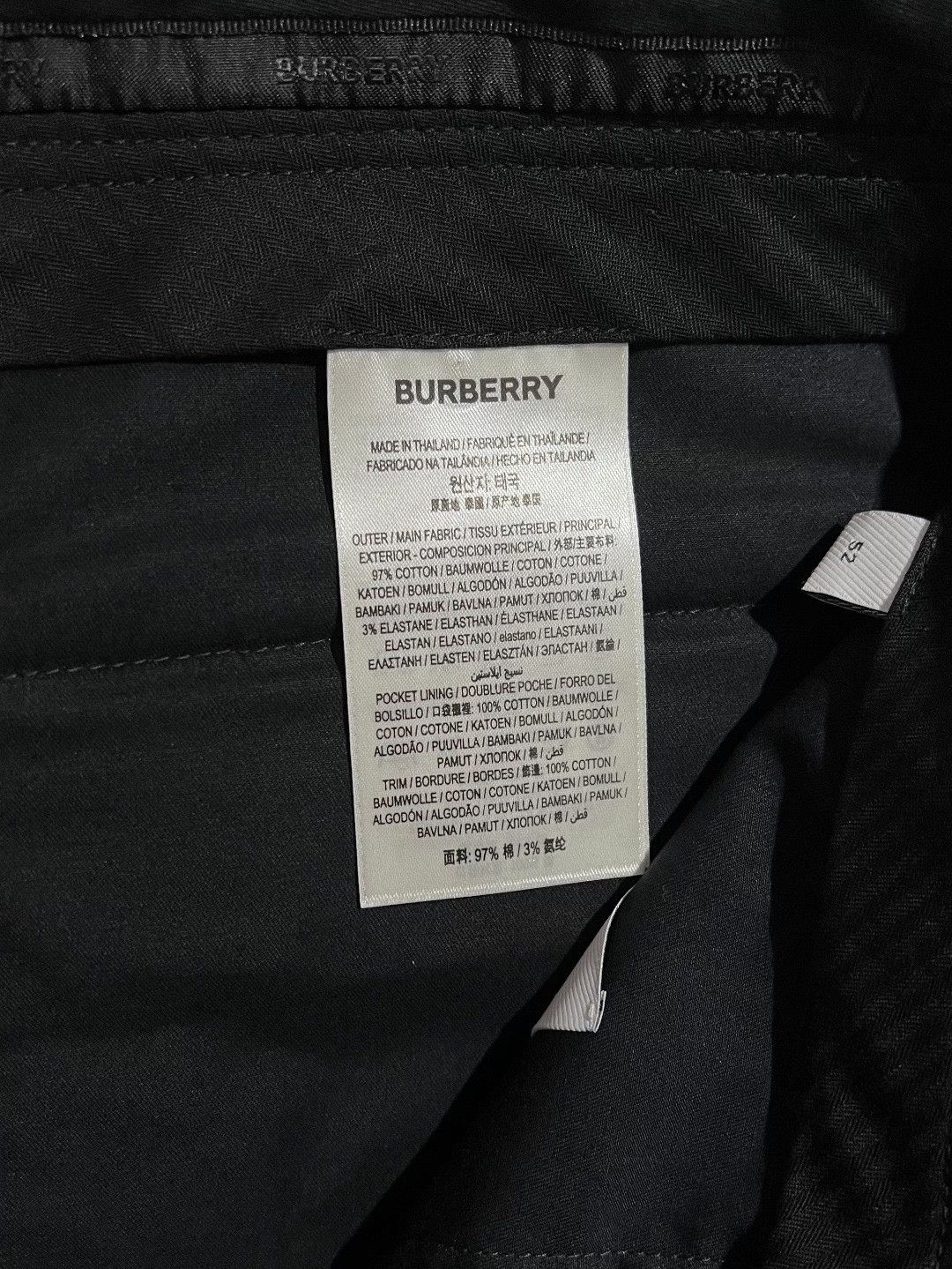 Burberry Burberry Casual Cotton Black Casual Pants 32 Men Size US 32 / EU 48 - 8 Thumbnail