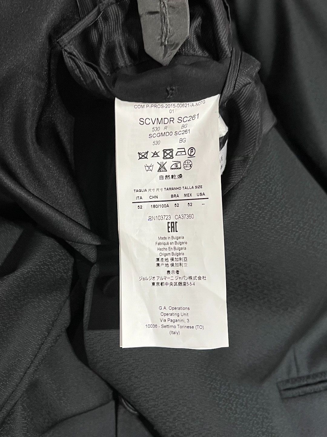 Armani Armani Formal Wool Gray Suit 40r Men Size 40R - 8 Thumbnail
